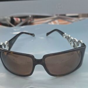 Brighton Dark Tortoise and Silver Sunglasses You Gotta Have Heart